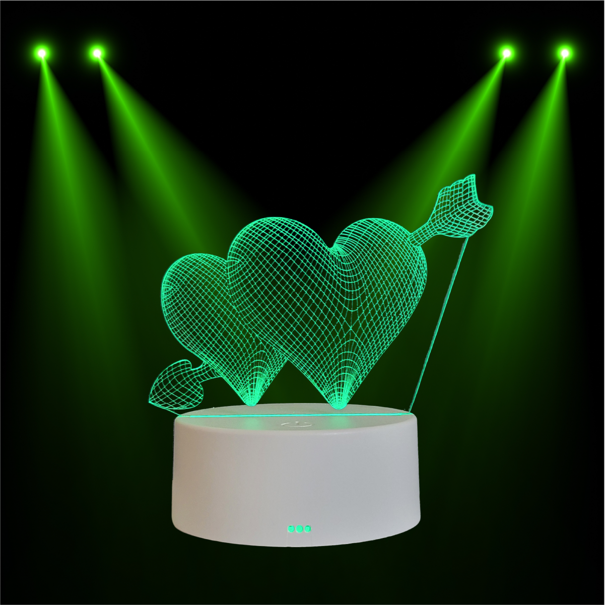 Arrow Hearts Anime Night Light