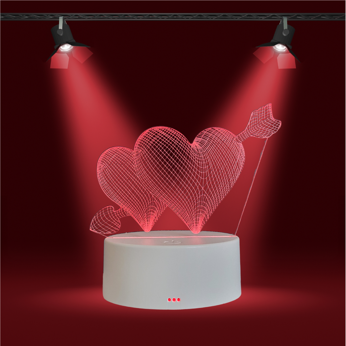 Arrow Hearts LED Night Light